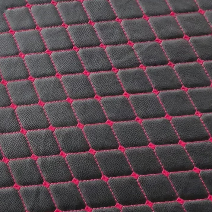 Changan Alsvin 7D Eco Floor Mats Black with Red Stitch  Model 2021