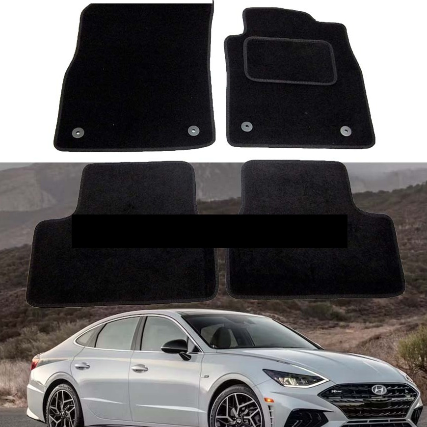 Hyundai Sonata Carpet Floor Mat Special Black 3Pc Model 2021 (AM)